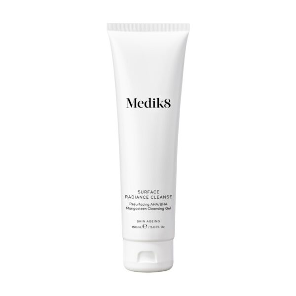 medik8 surface radiance cleanse resurfacing AHA BHA mangosteen cleansing gel brow and skin studio