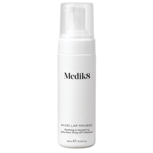medik8 micellar mousse purifying & nourishing effortless rinse-off cleanser brow and skin studio
